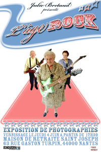 Affiche de l'exposition de Julie Bretaud "L'âge Rock"