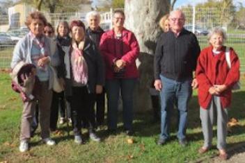 Des personnes dans un jardin