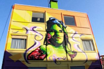 Peinture artistique sur un bâtiment