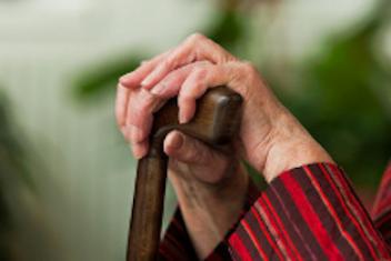 Personne tenant une canne
