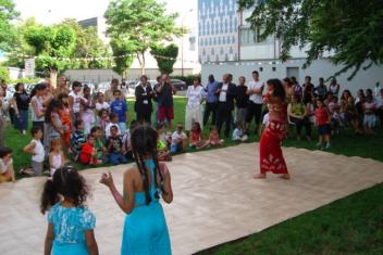 Spectacle d'enfants en exterieur